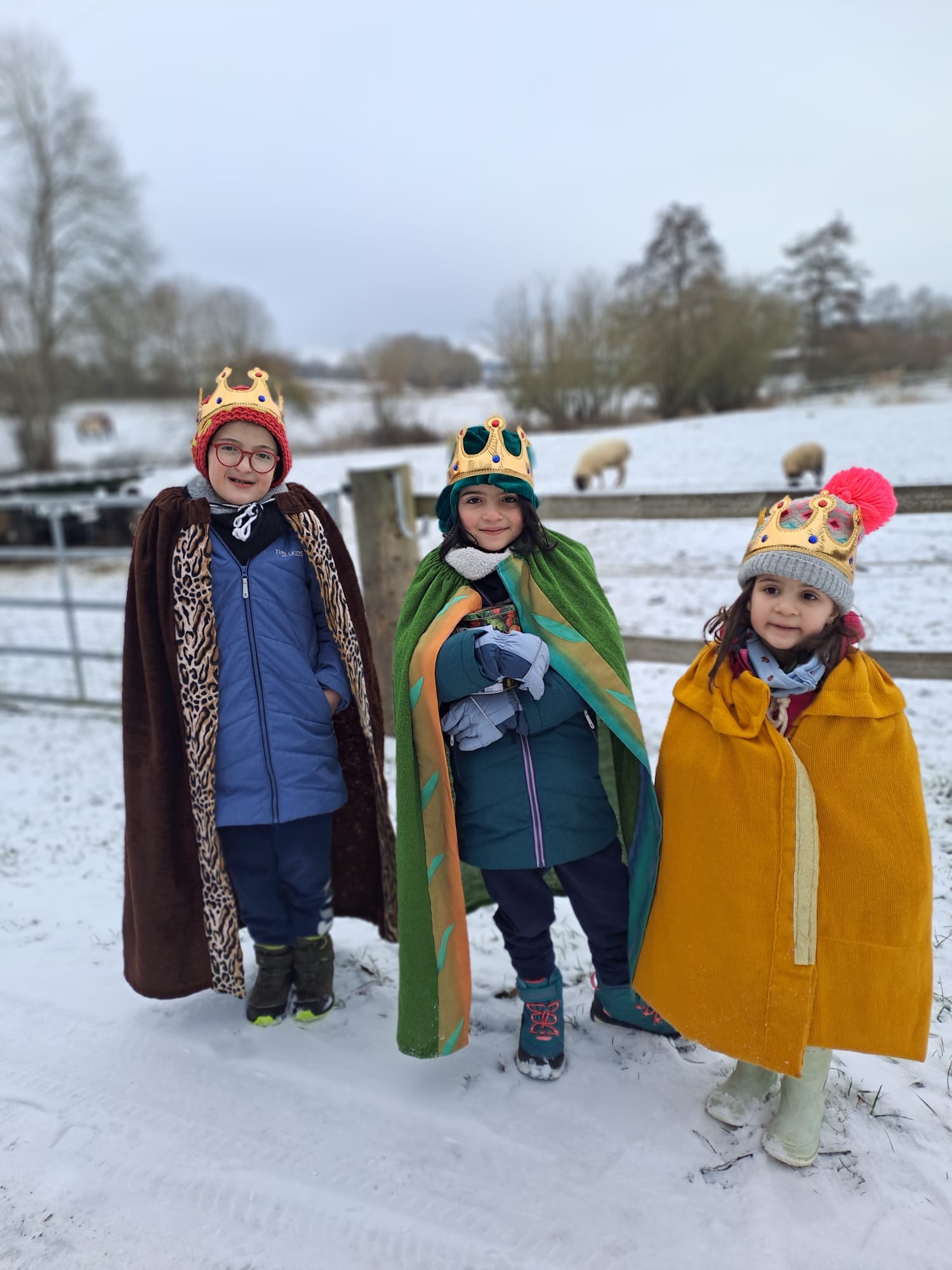 Schnee lag noch auf den Straßen