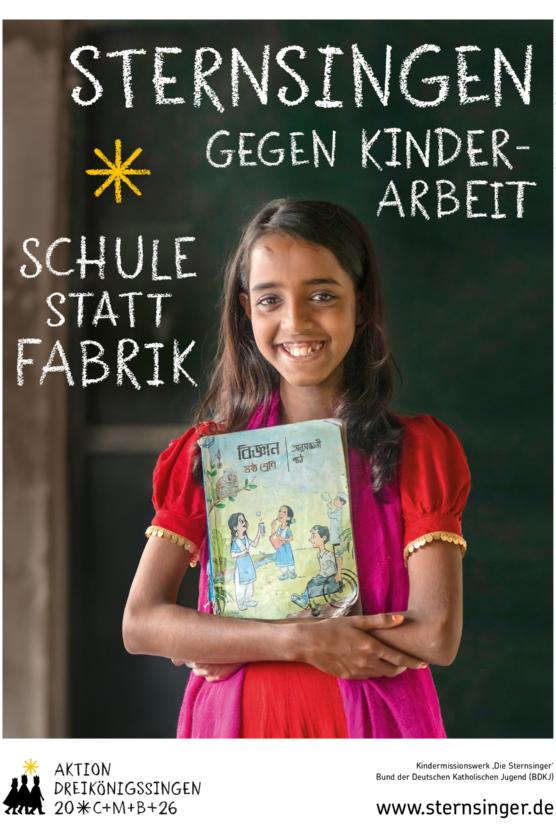 Das Aktionsplakat zur Sternsingeraktion 2026