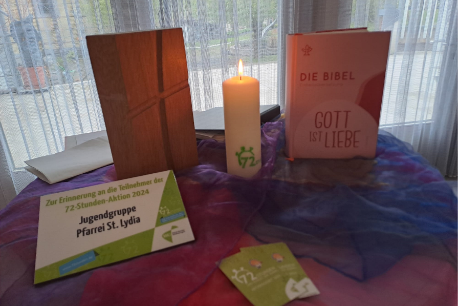 Aufgabe der 72 Stunden Aktion: Eine Wohlfühloase im Pfarrgarten