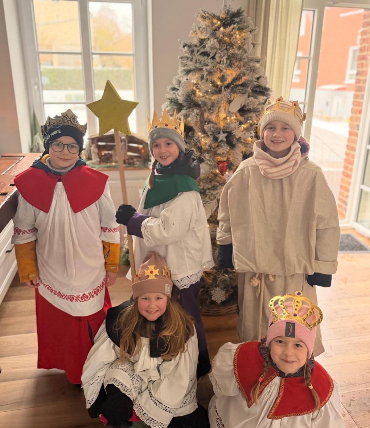 Dankbar waren die Sternsinger sich ein wenig aufzuwärmen