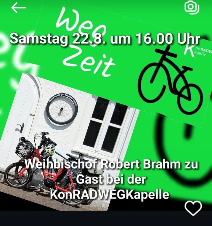 Der Weihbischof kommt zur KonRADWEG-Kapelle