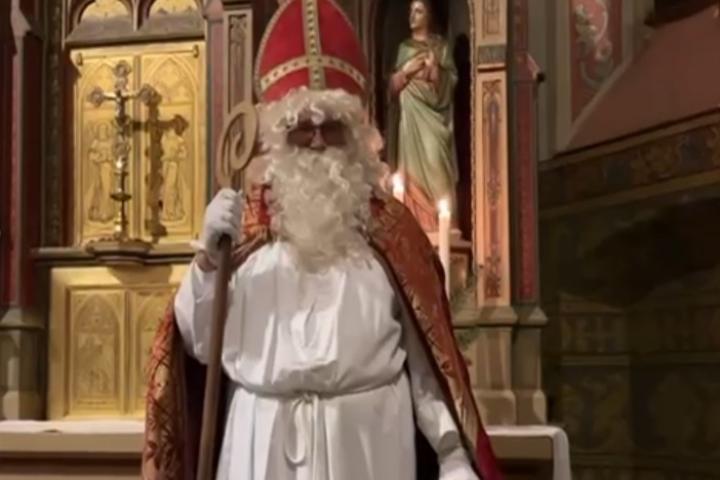 Der richtige Nikolaus besuchte die Kinder in Rheinböllen