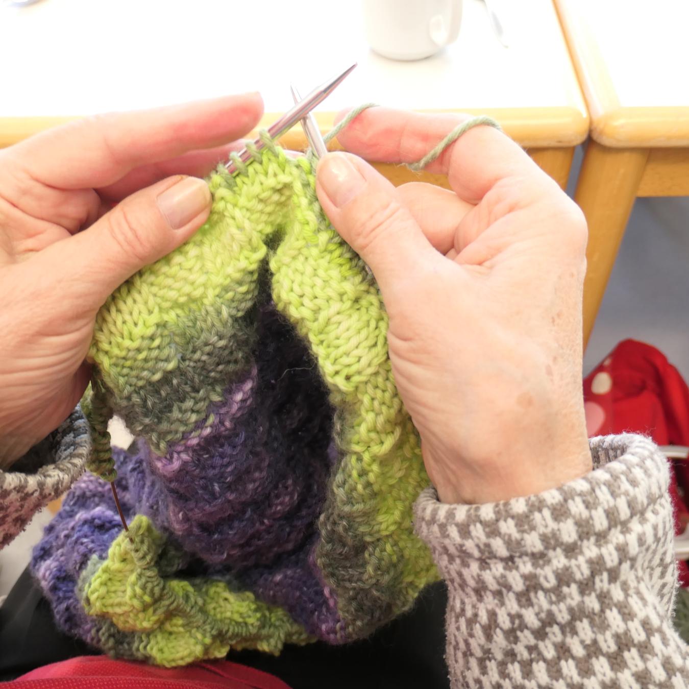 die kfd strickt, stricken Sie mit