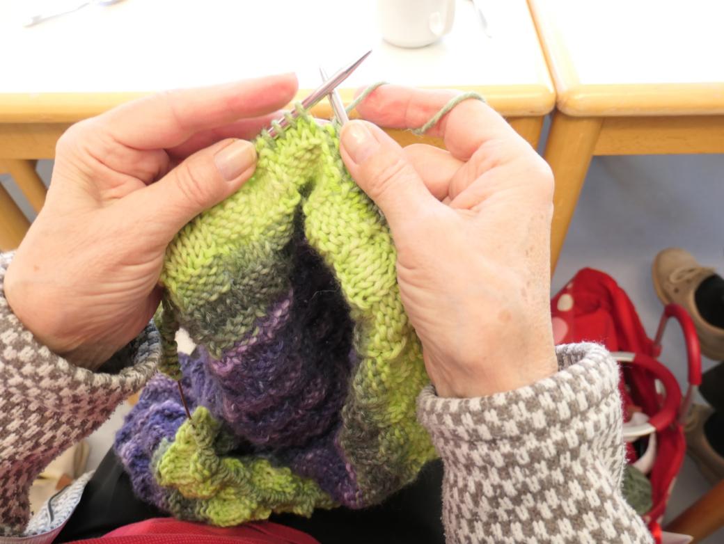 die kfd strickt, stricken Sie mit