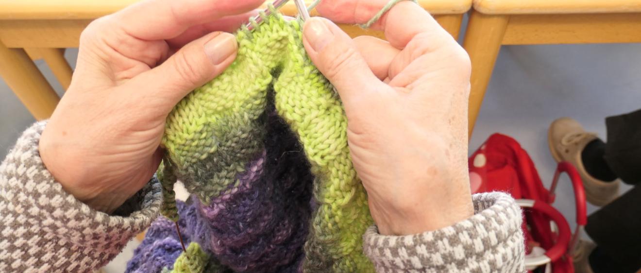 die kfd strickt, stricken Sie mit