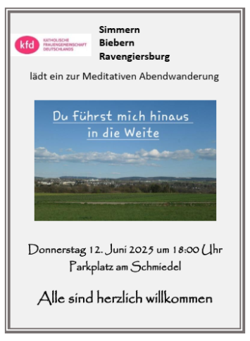 Du führst mich hinaus in die Weite