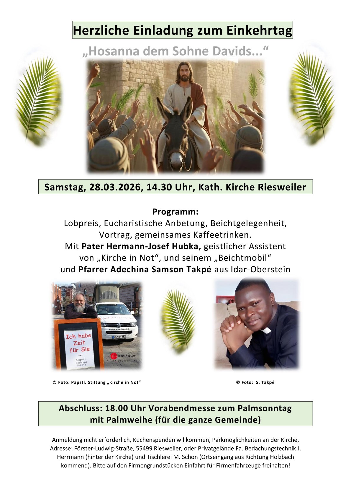 Einkehrtag Riesweiler