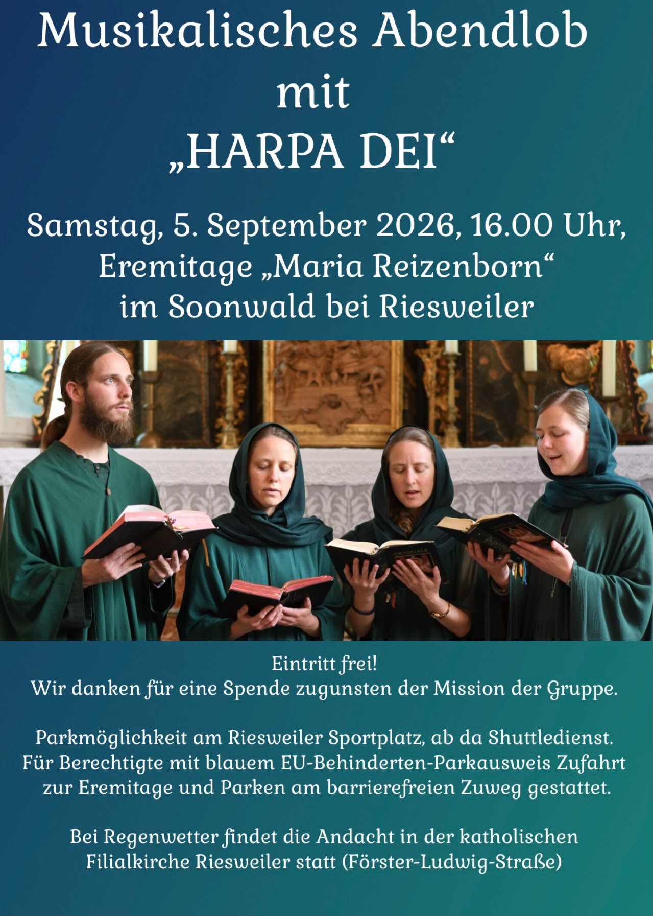 Flyer Abendlob in Riesweiler