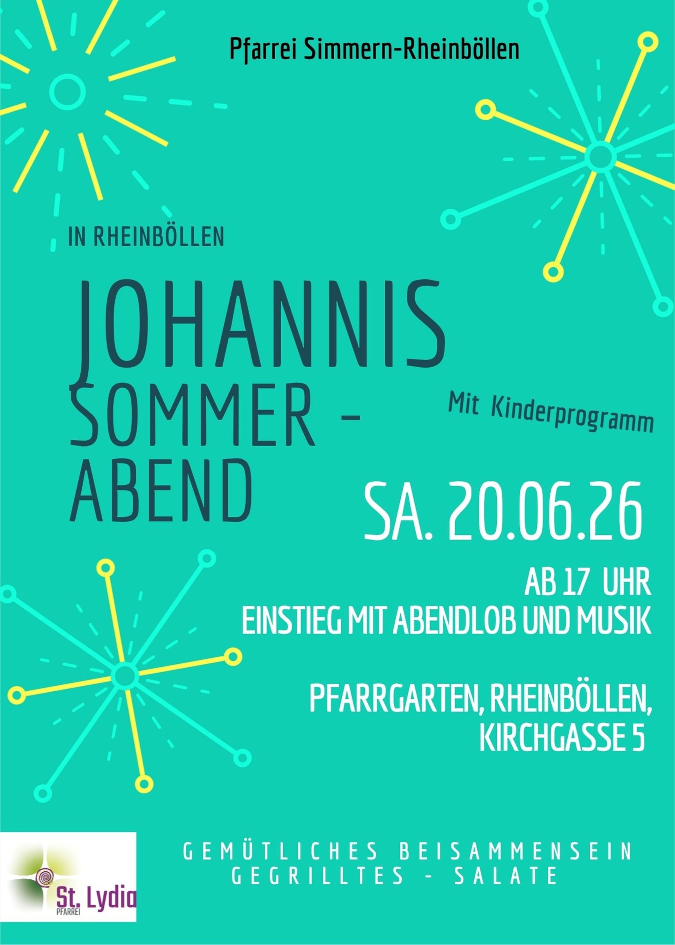 Flyer Johannis-Sommerabend 2026