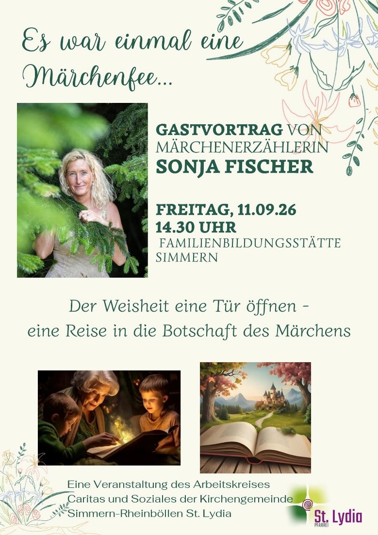 Flyer Märchenerzählerin Sonja Fischer 11.09.2026