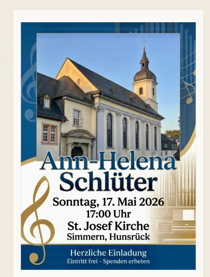 Flyer Orgelkonzert mit Ann-Helena Schlüter