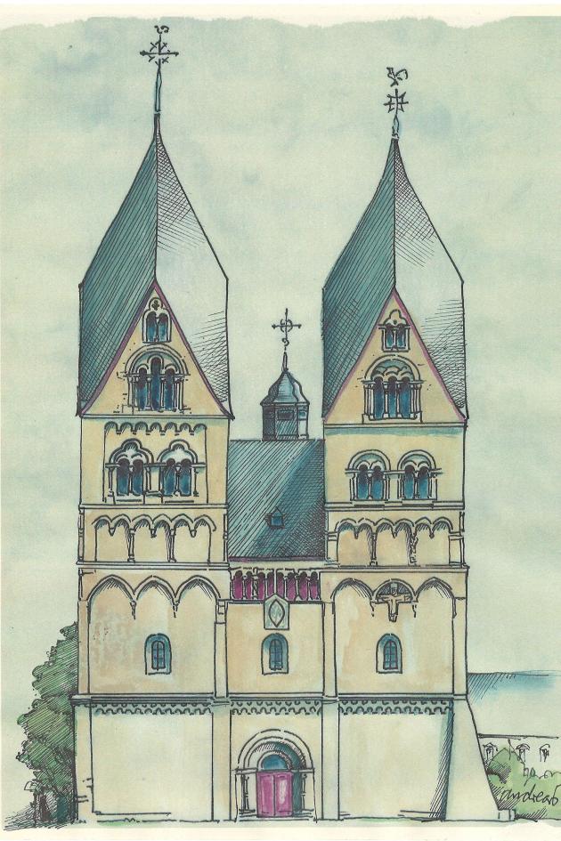 Stiftskirche in Ravengiersburg Heutiger Zustand des Westwerks