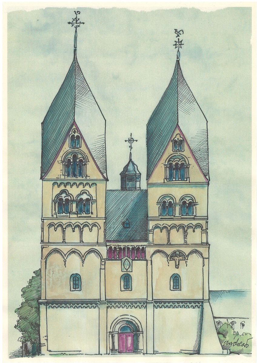 Stiftskirche in Ravengiersburg Heutiger Zustand des Westwerks
