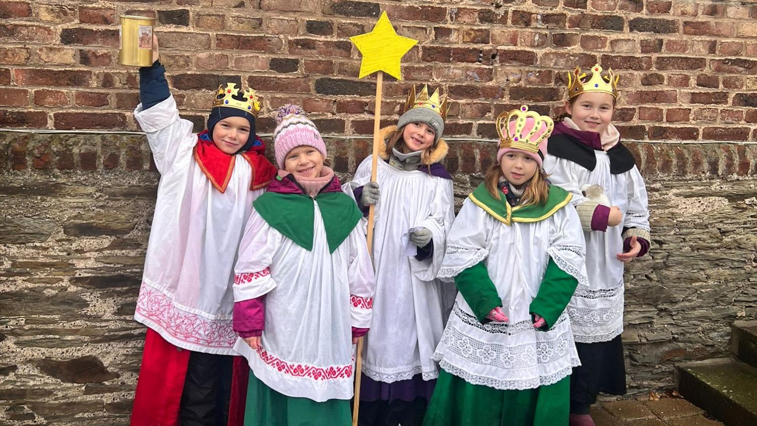 Die Sternsinger in Rayerschied haben Spaß bei der Aktion