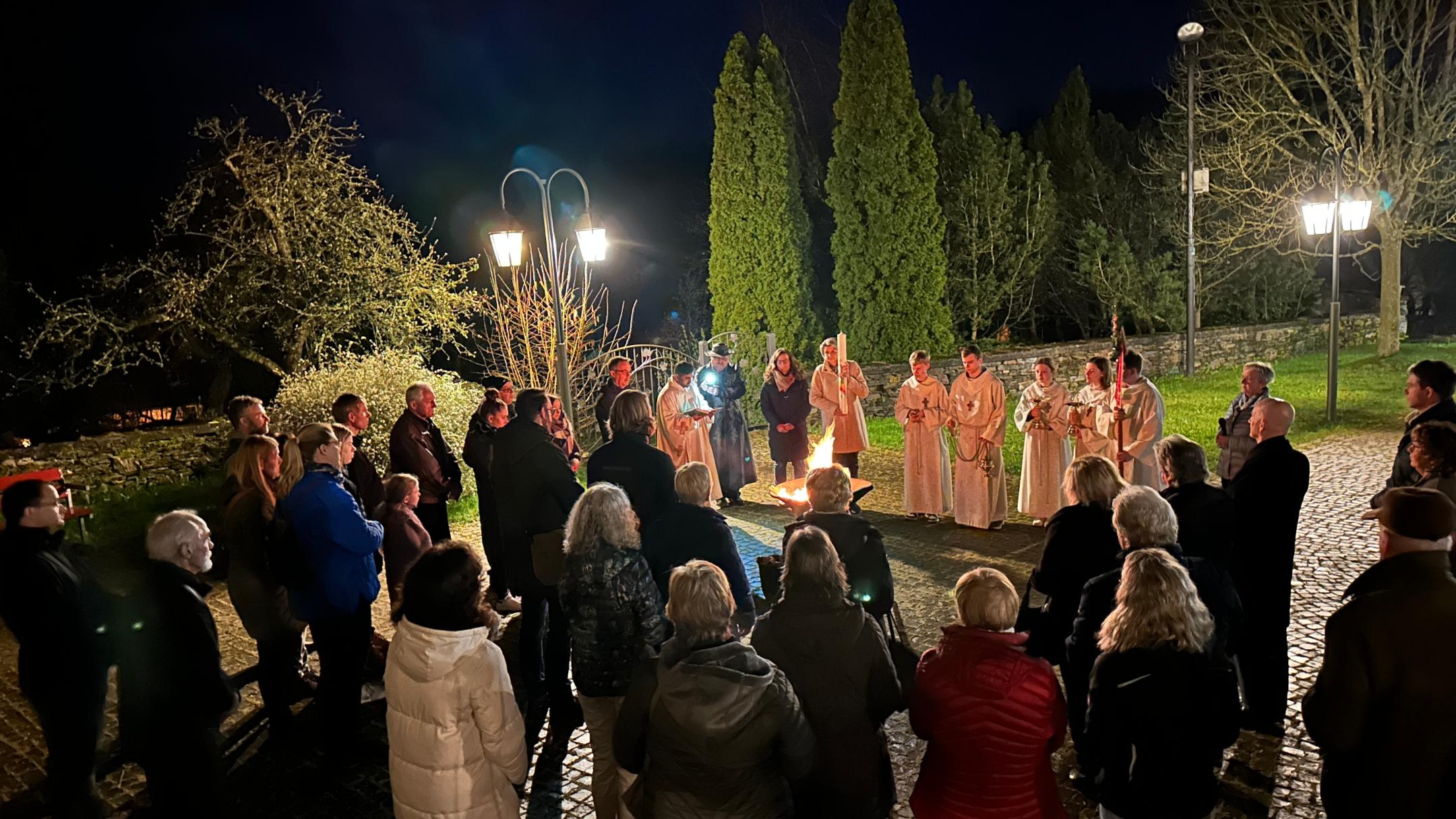 Osterfeuer in Ravengiersburg