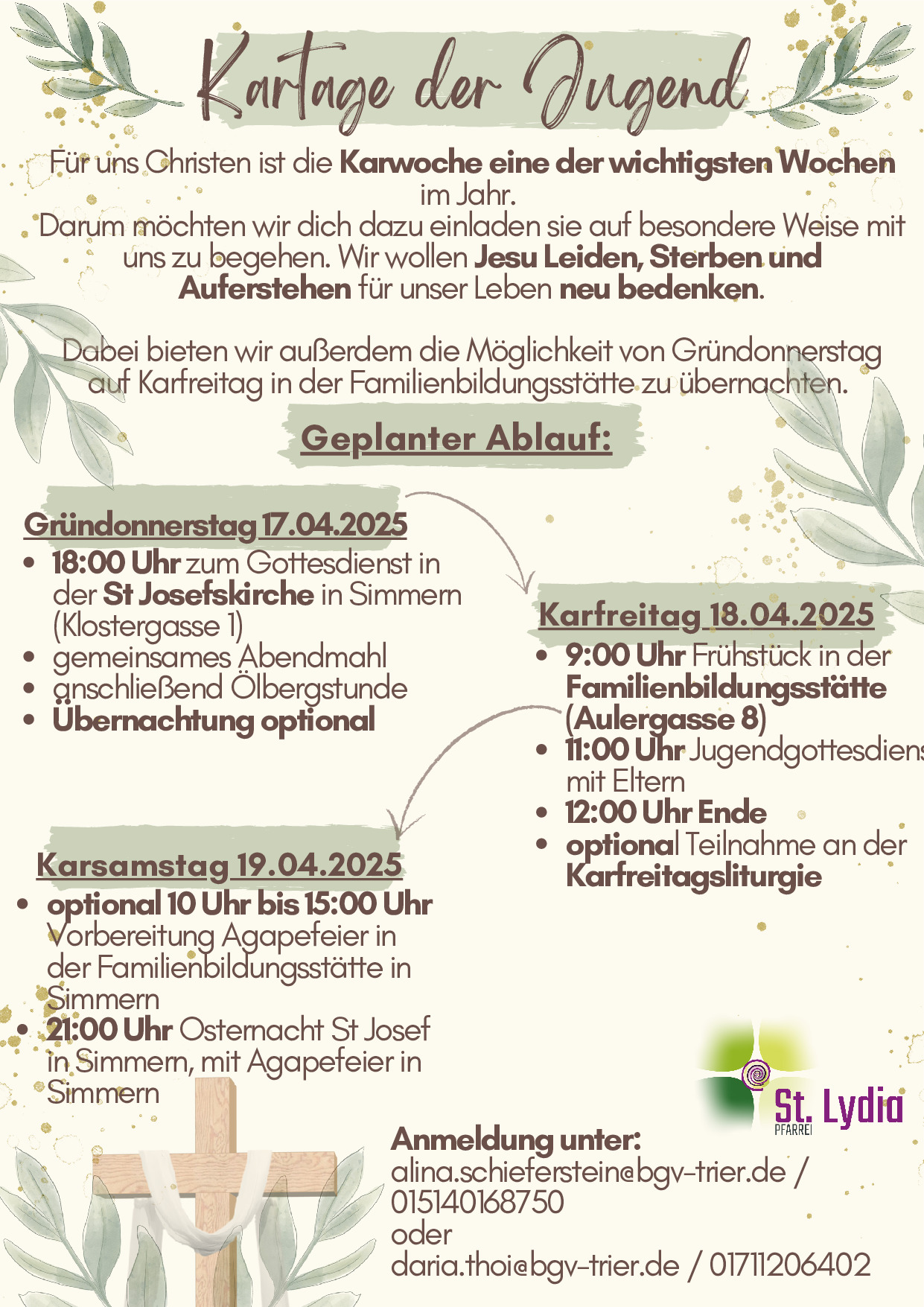 Flyer Kartage der Jugend 2025