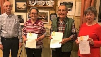 Vors. Winfried Acht , Sophia Denner, Lothar Schorn, Lucia Schorn