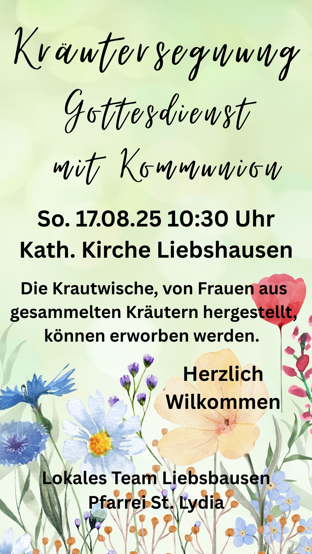 Krautwischgottesdienst 2025 Liebshausen