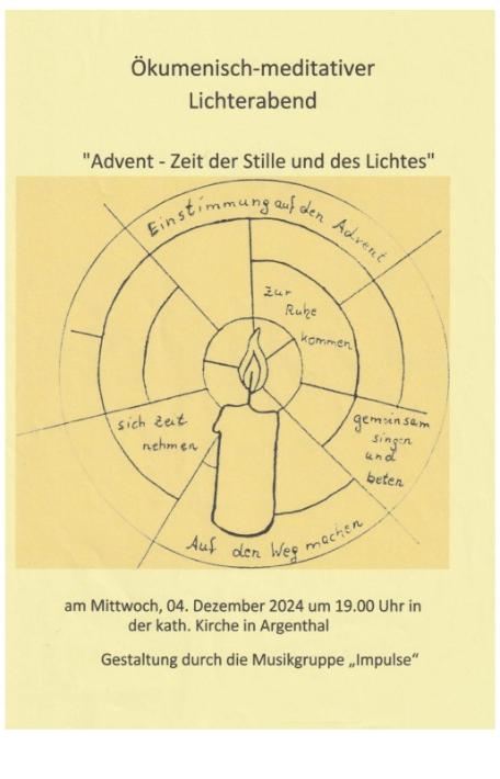 Meditativer Lichterabend