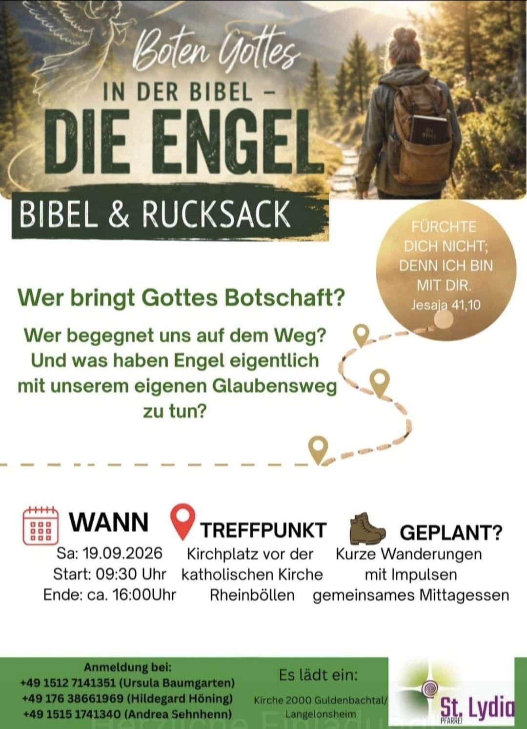 Mit Bibel und Rucksack 19.09.2026