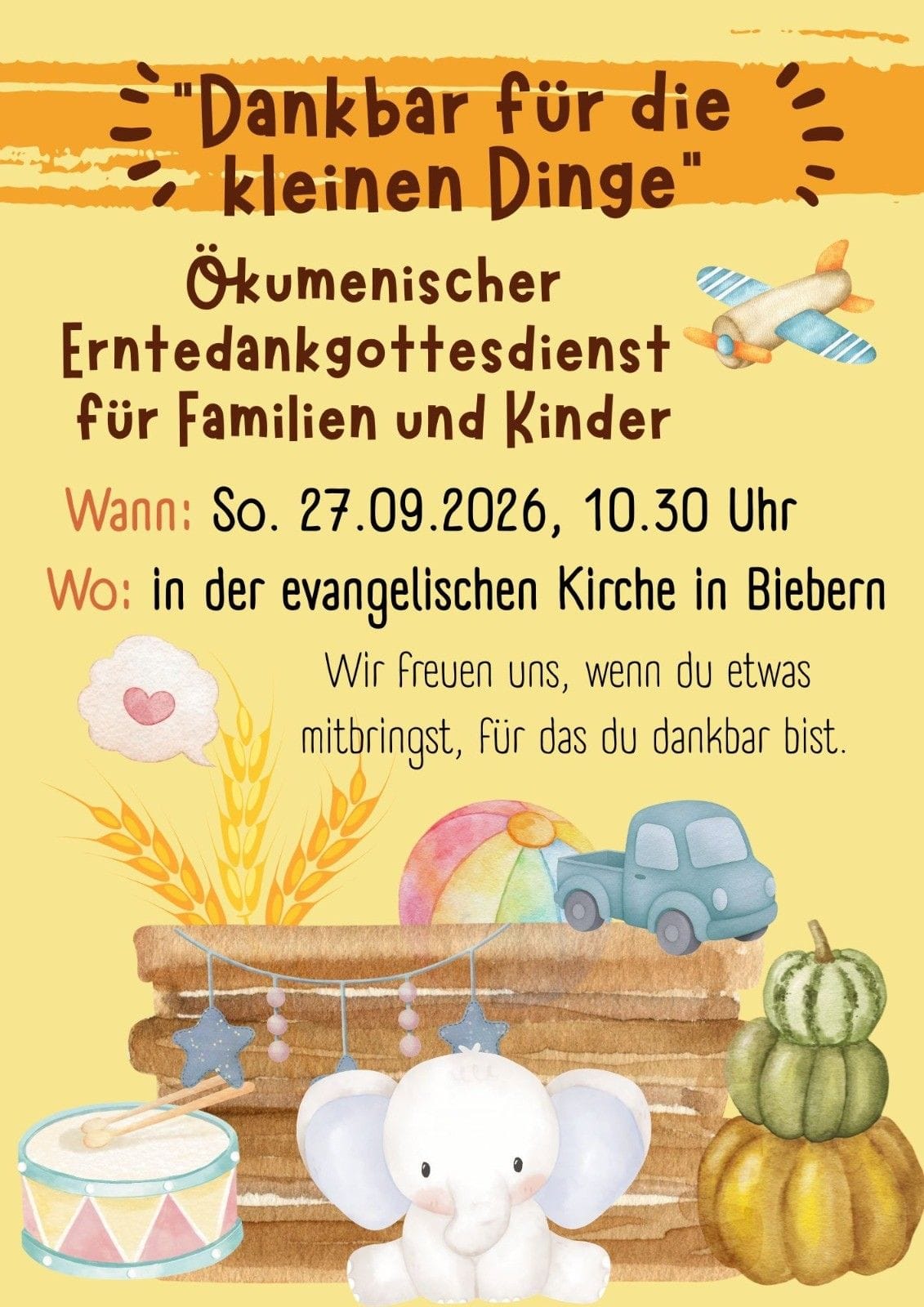 Ökumenischer Enrtedankgottesdienst in Biebern