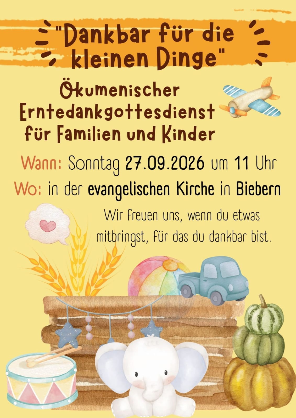 Ökumenischer Enrtedankgottesdienst in Biebern