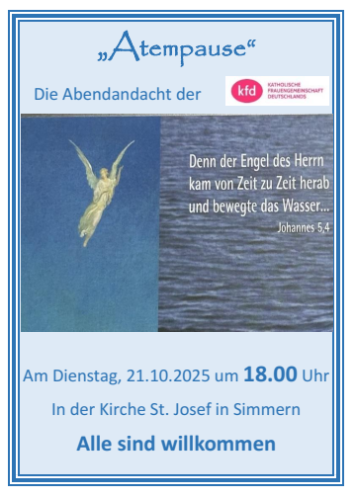 Plakat Atempause 21.10.2025