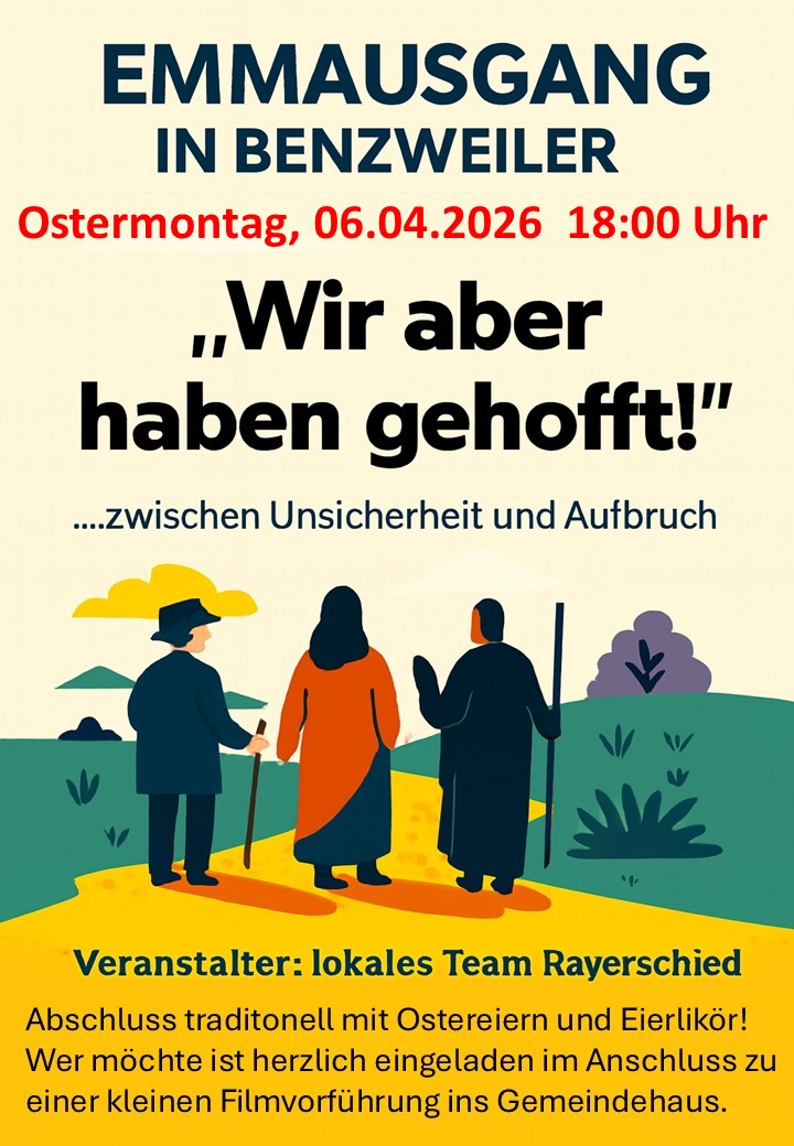 Plakat Emmausweg 2026