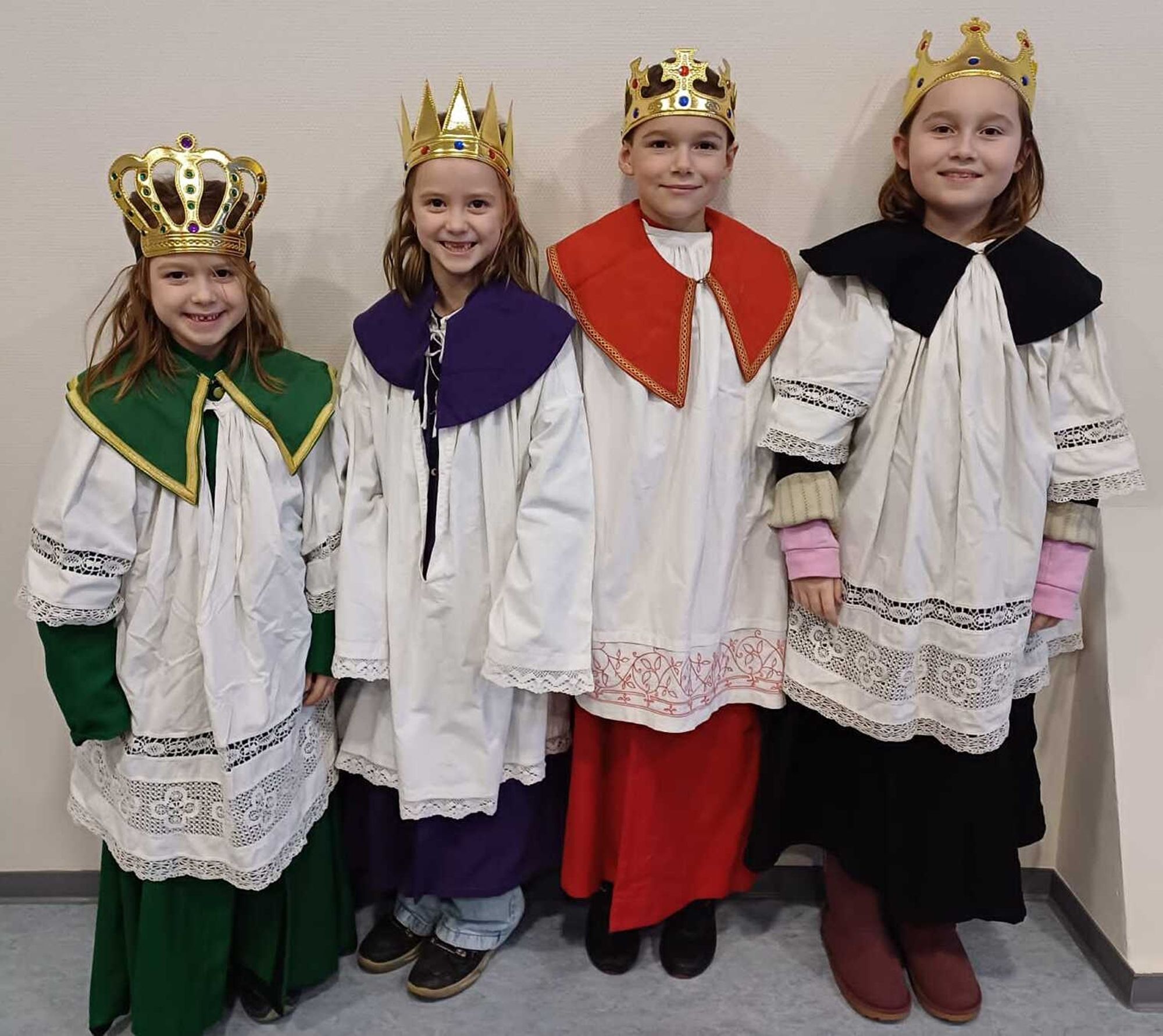 Rayerschieder Sternsinger bei der Kostümprobe