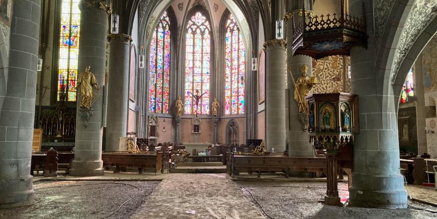 auch viele Kirchen wurden durch die Flutkatastrophe im Ahrtal schwer beschädigt (c) Bruder Antonius Joos auch viele Kirchen wurden durch die Flutkatastrophe im Ahrtal schwer beschädigt
