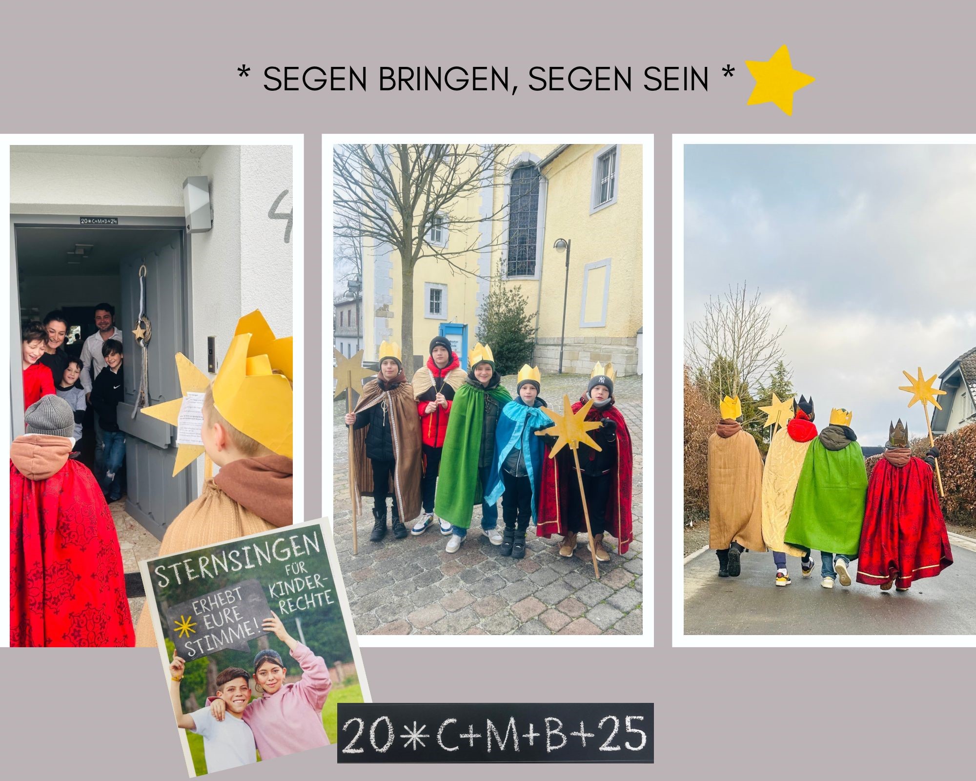 Sternsinger Simmern in Aktion (c) St. Lydia Sternsinger Simmern in Aktion