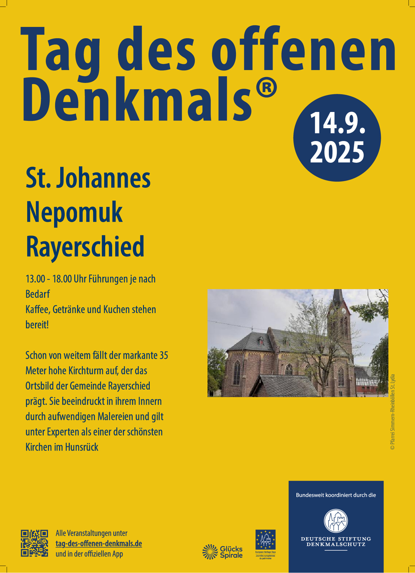 Plakat: Tag des offenen Denkmals in Rayerschied