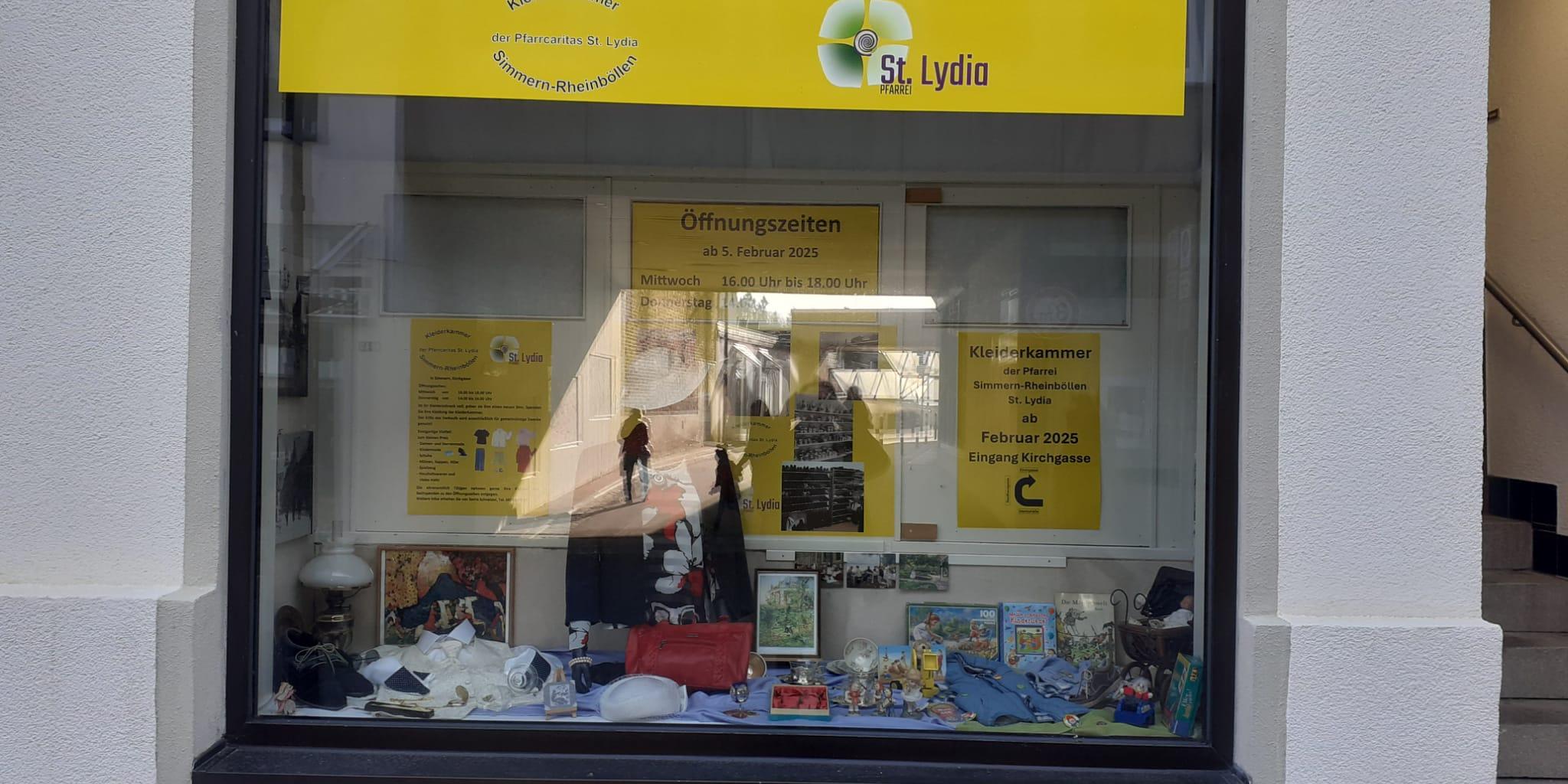 am Frühlingsfest ist die Kleiderkammer der Pfarrei St. Lydia geöffnet