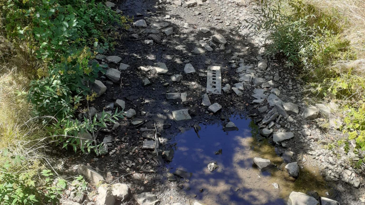 der Simmerbach ohne Wasser hat viel mit unserem Erntedankfest zu tun!