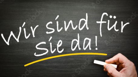 Wir sind für Sie da
