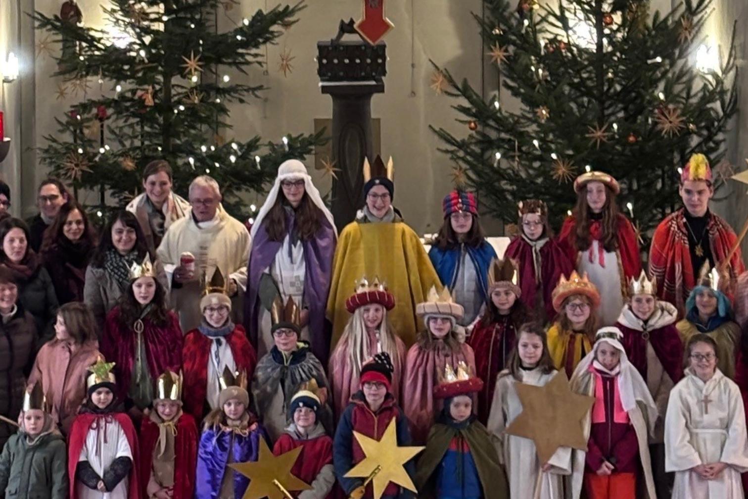 wie im Biebertal waren die Sternsinger an vielen Orten der Pfarrei am Anfang des Jahres unterwegs