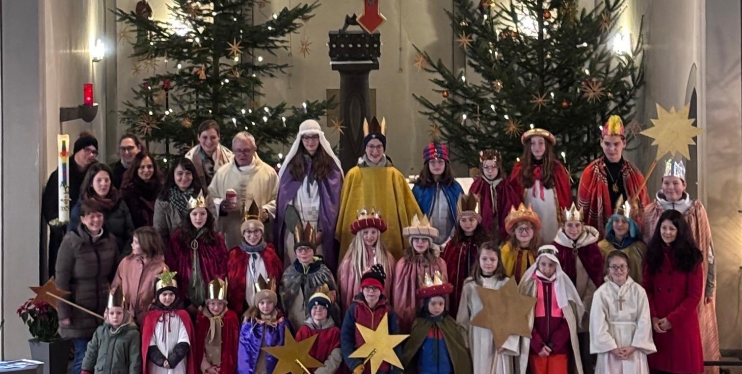wie im Biebertal waren die Sternsinger an vielen Orten der Pfarrei am Anfang des Jahres unterwegs