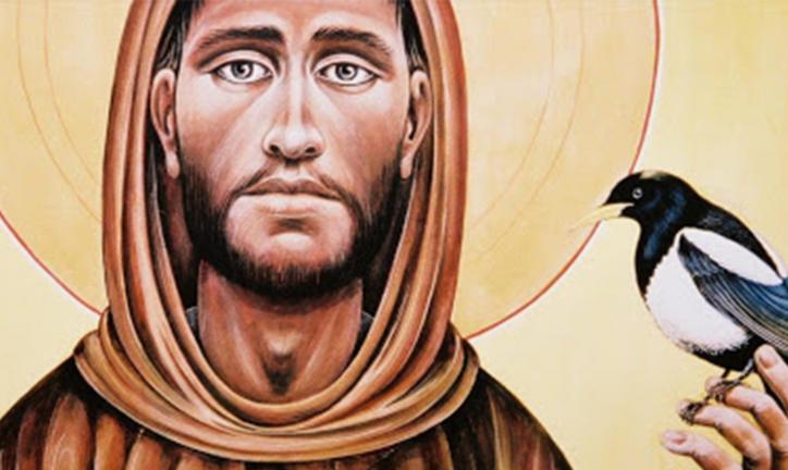 ökum. Muscal von Kindern zu Franz von Assisi