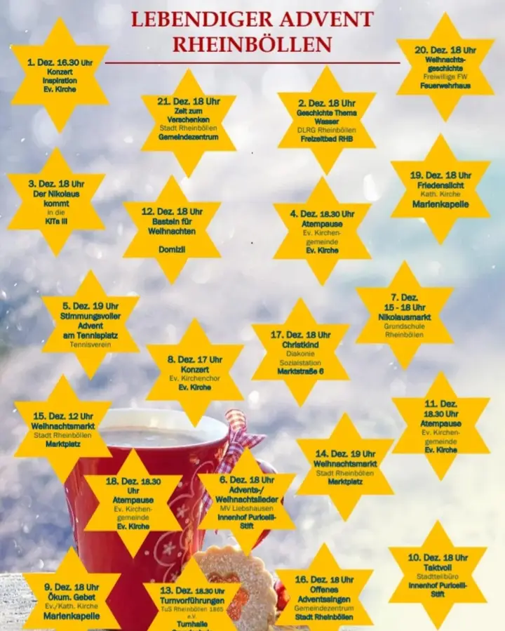 lebendiger Advent in der Stadt Rheinböllen