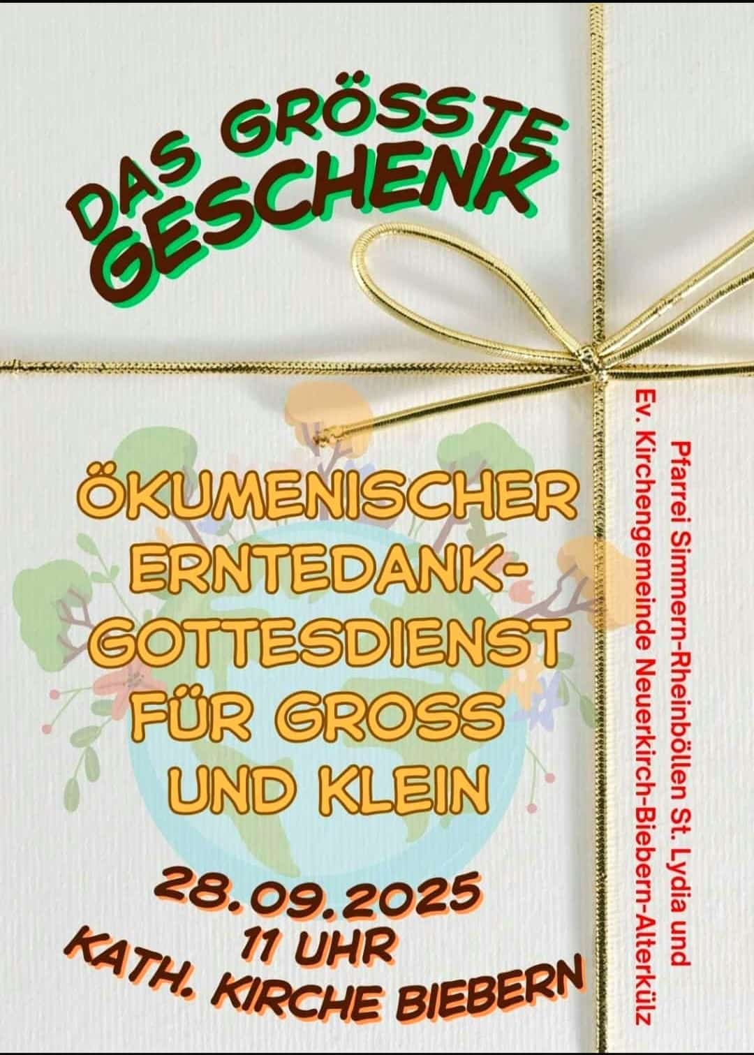 ökumenischer Erntedankgottesdienst in Biebern 28.09.2025